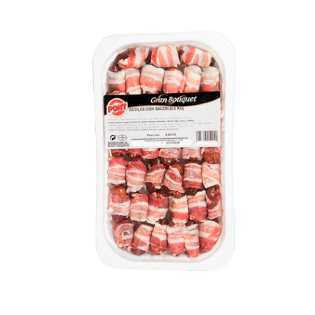 DATES WRAPPED IN BACON 500 G. 