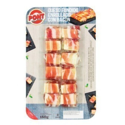 CHEESE WRAPPED IN BACON 150 G. 