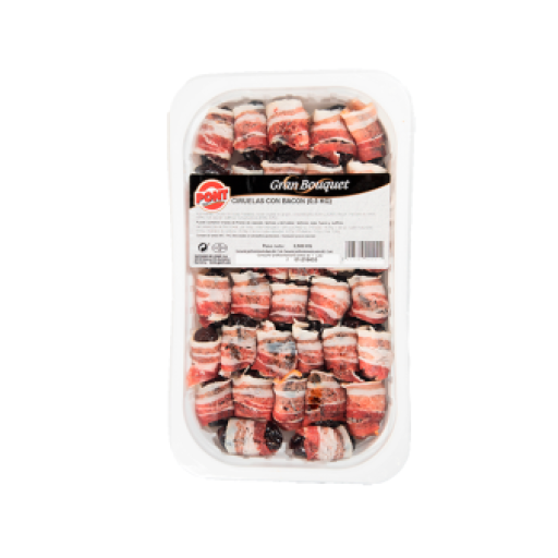 PLUMS WRAPPED IN BACON 500 G. 