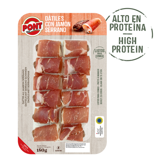 Dates Wrapped In Serrano Ham 150 G. 